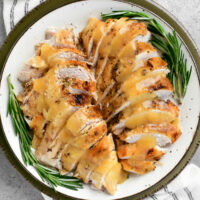 slow cooker turkey breast on a platter