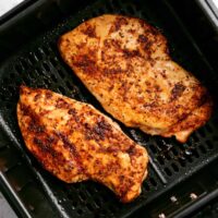 cooked air fryer chicken breasts