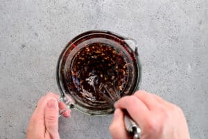 blending sweet and spicy marinade