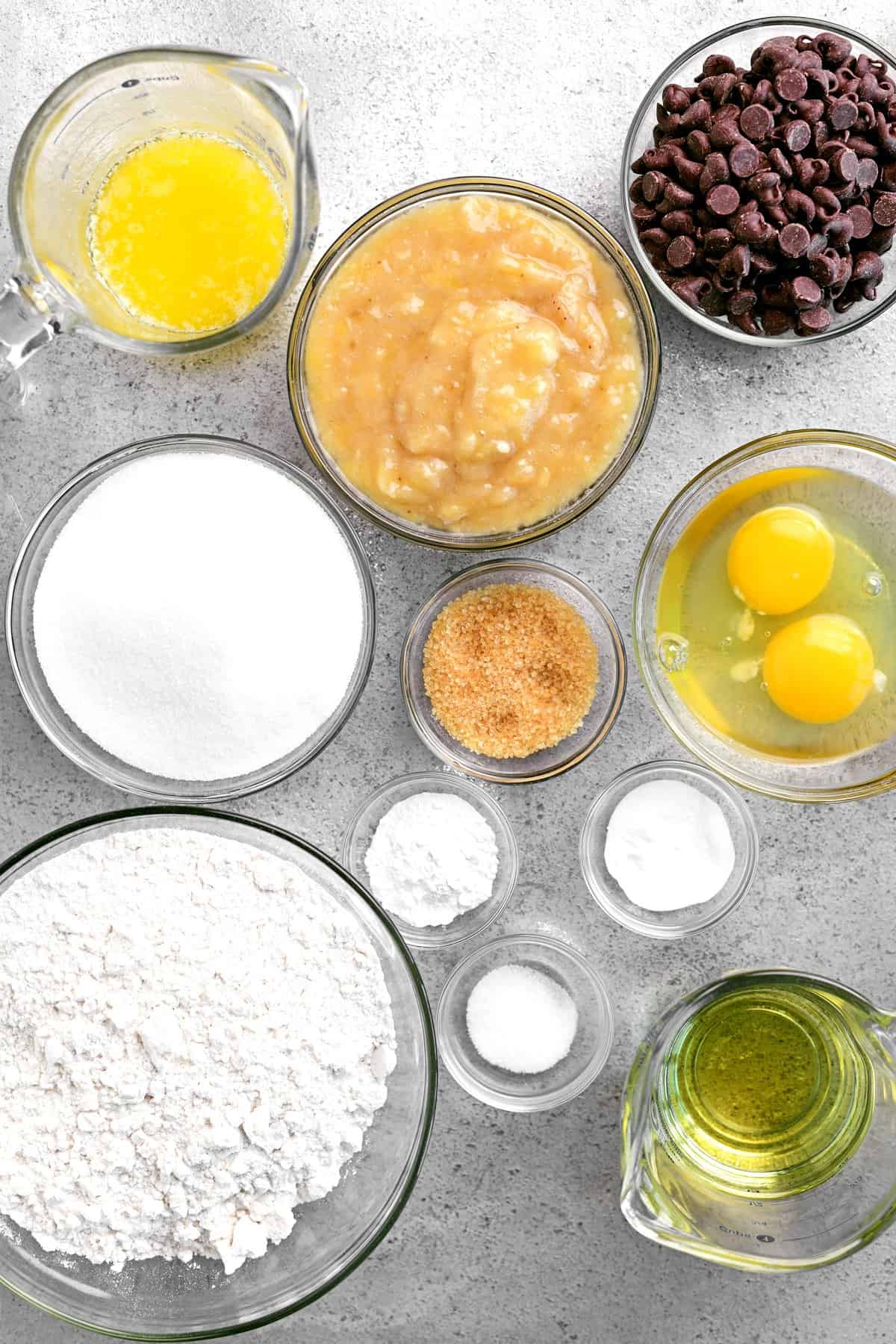 baking ingredients on a table