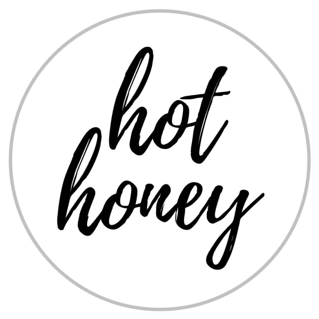 hot honey jar label