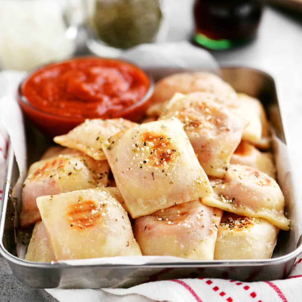 two ingredient dough pizza rolls on a tray