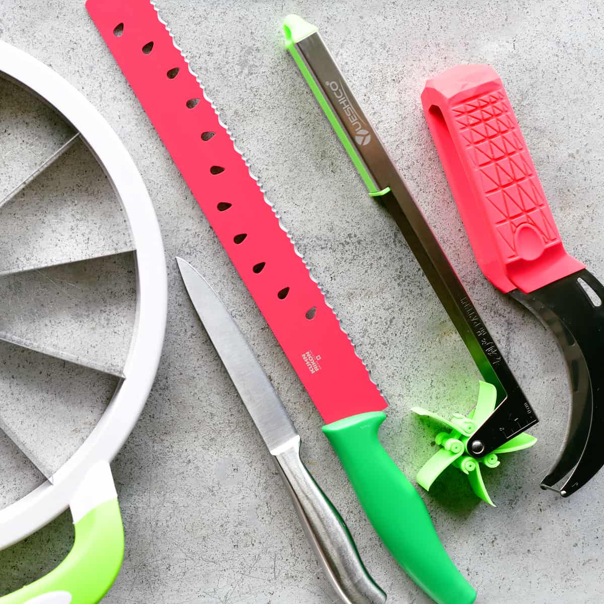 Watermelon slicer tools.