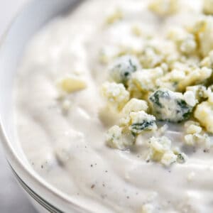 Blue cheese dipping sauce.