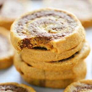 Flourless peanut butter swirl cookies.