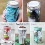 Gifts in a jar homemade gift ideas.