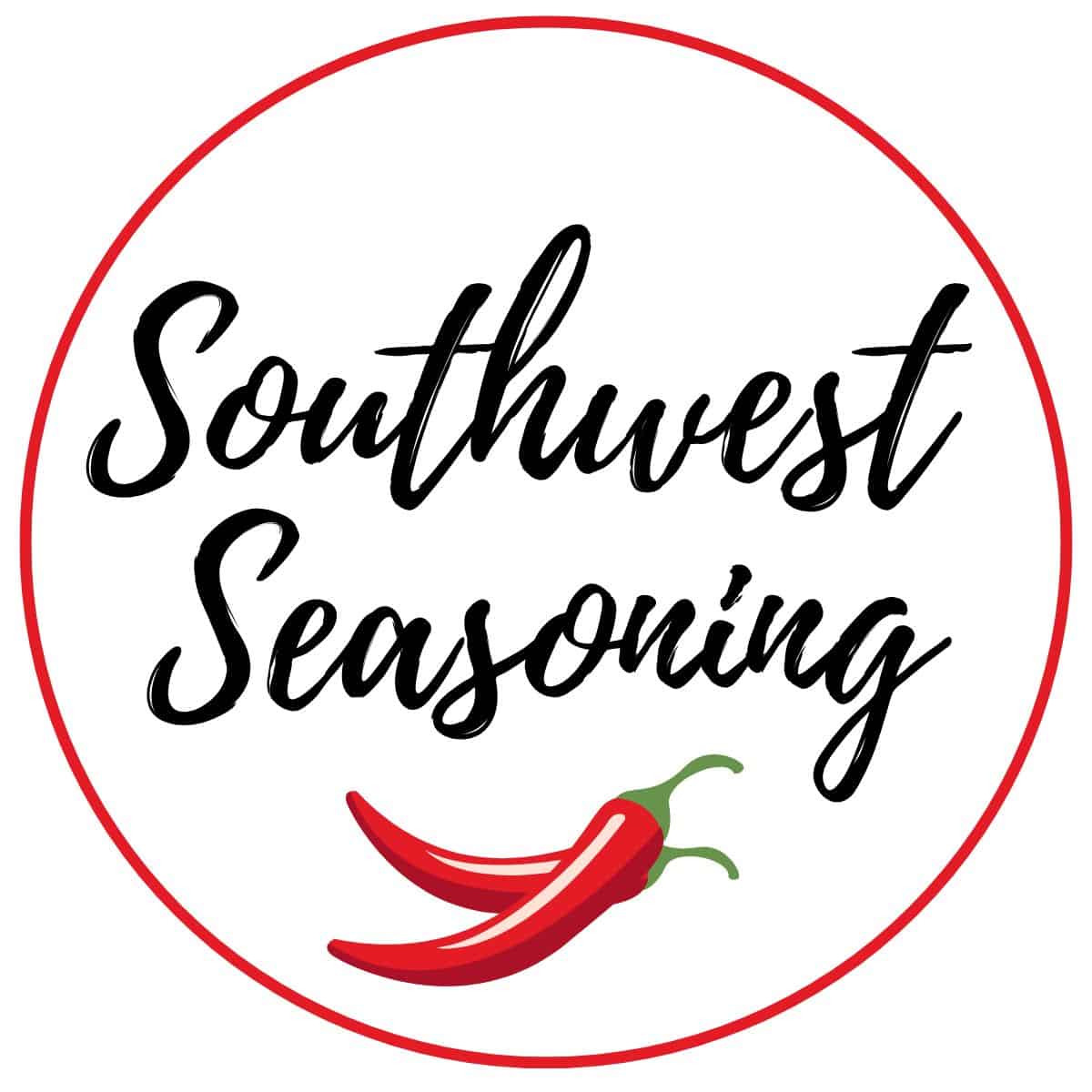 Southwest seasoning label.