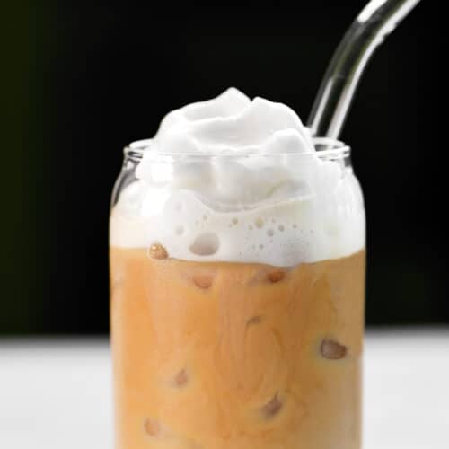 Whipped Coffee Foam Iced Latte - Fresh Flavorful