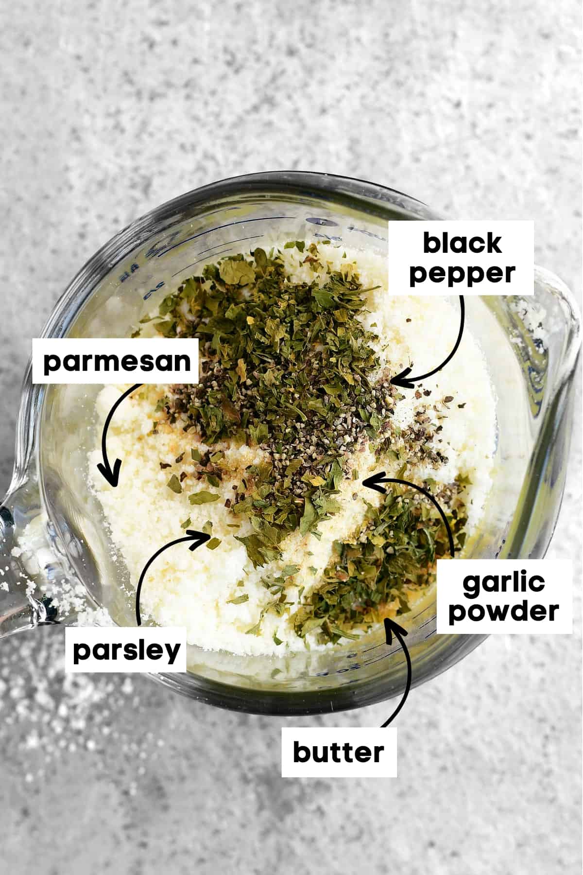 Ingredients in a small mixing bowl.