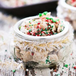 Christmas sugar cookie chex party mix.