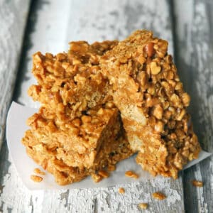 Peanut butter and honey cereal bars.