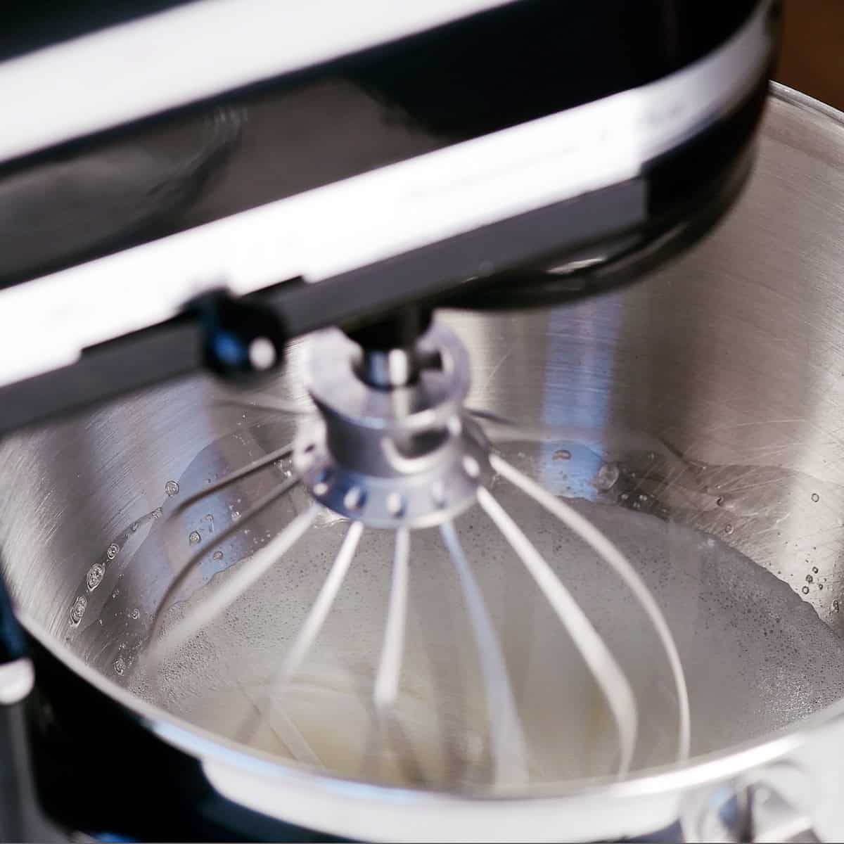 Form soft peaks with whisk.